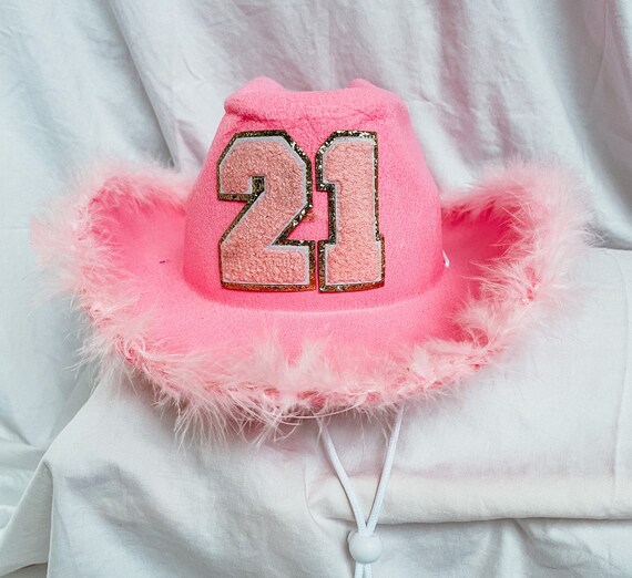 21st Birthday Pink on Pink Cowboy Hat 