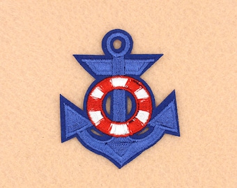 Anchor Patch Iron on Patch DIY Patch Embroidered Patch Applique Embroidery 4.9x6.1cm