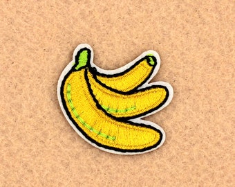 Banana Patch Iron on Patch DIY Patch Embroidered Patch Applique Embroidery 4x4.3cm