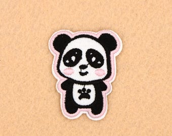 Panda Patch Iron on Patch DIY Patch Embroidered Patch Applique Embroidery 4.1x5cm