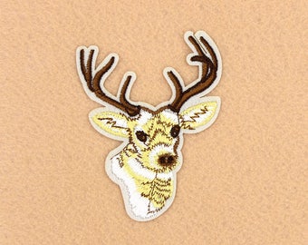 Deer Patch Iron on Patch DIY Patch Embroidered Patch Applique Embroidery 7x8.8cm