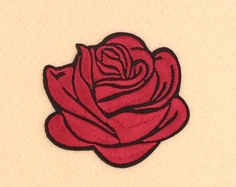 Rose Patch Iron on Patch DIY Patch Embroidered Patch Applique Embroidery 7.3x6.9cm