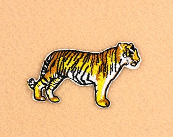 Tiger Patch Iron on Patch DIY Patch Embroidered Patch Applique Embroidery 7x4cm