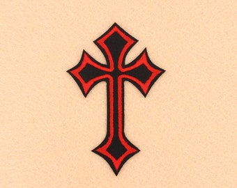 Cross Patch Iron on Patch DIY Patch Embroidered Patch Applique Embroidery 6.6x10cm