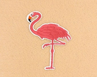 Flamingo Patch Iron on Patch DIY Patch Embroidered Patch Applique Embroidery 7x8.9cm