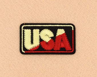 USA Patch Iron on Patch DIY Patch Embroidered Patch Applique Embroidery 6.7x3.7cm