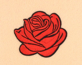 Rose Patch Iron on Patch DIY Patch Embroidered Patch Applique Embroidery 7.3x6.9cm