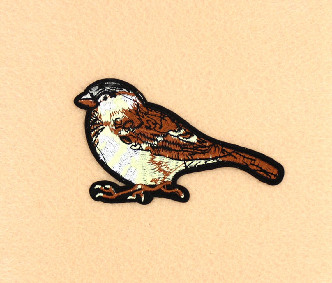 Bird Patch Iron on Patch DIY Patch Embroidered Patch Applique Etsy