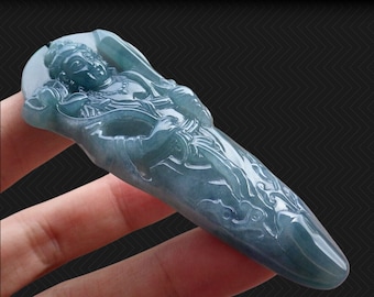 Large Majestic Kwan Yin semi-translucent gem with peaceful power, meditation focai