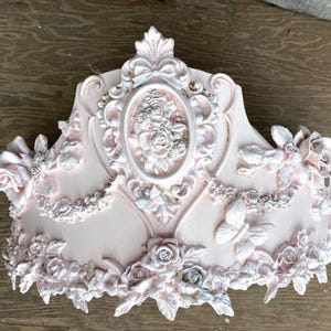 Bed crown rose Teester Valance Cornice Canopy for drapery