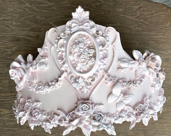 Bed crown rose Teester Valance Cornice Canopy for drapery