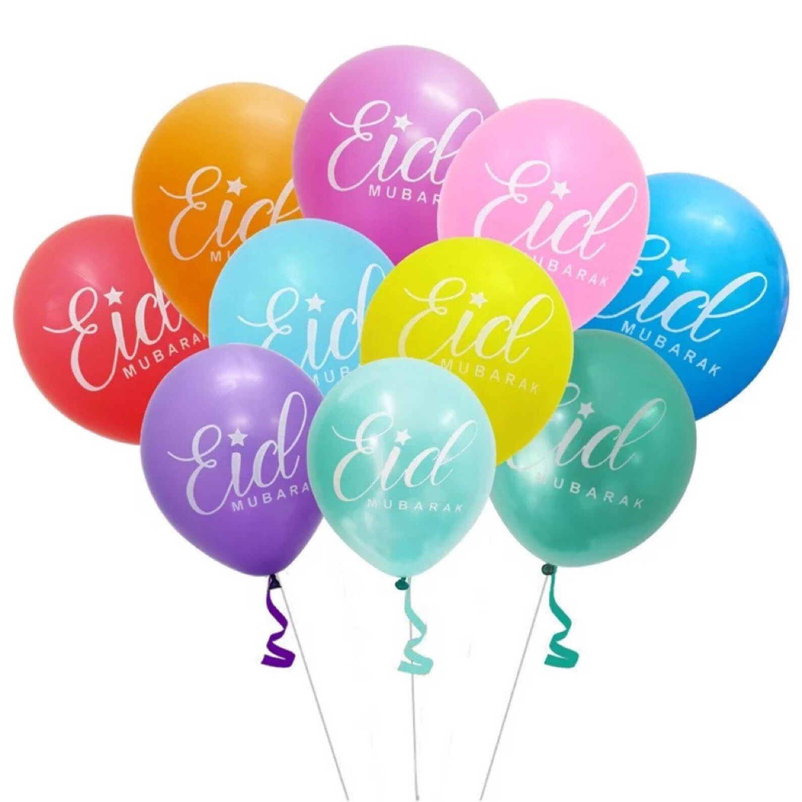 Colourful Eid Balloons Eid decorationEid mubarak balloonEid Etsy