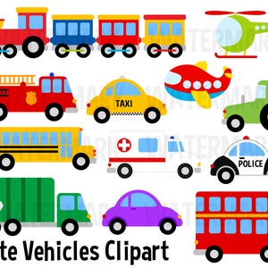 Trasporto Clipart, Veicoli comunitari, Auto ClipArt, Camion, furgone, camion, ambulanza, scuolabus, furgone postale, clipart auto della polizia, svg,png