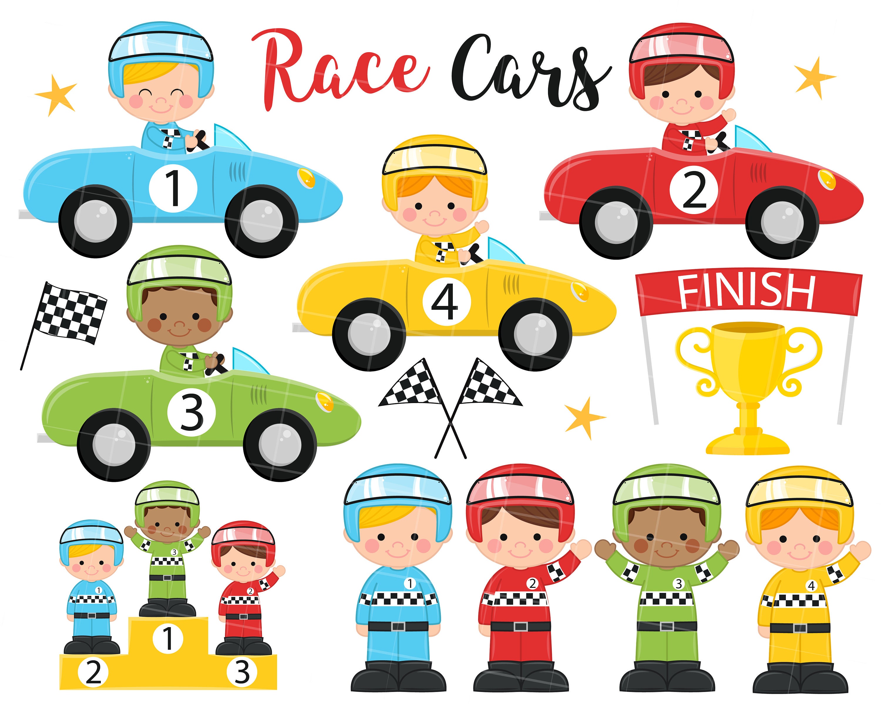 Race Car  Racing Graphics Finish Line Race Car - Etsy
