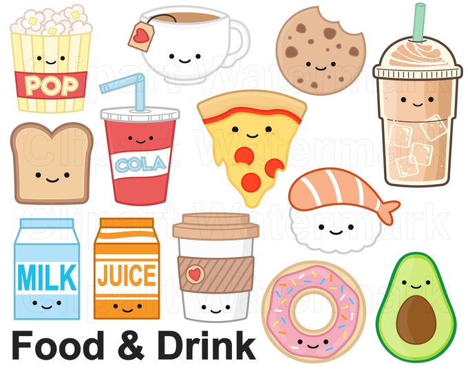 Premium Vector Clipart Kawaii Breakfast Clipart Kawaii Food Clip Art ...
