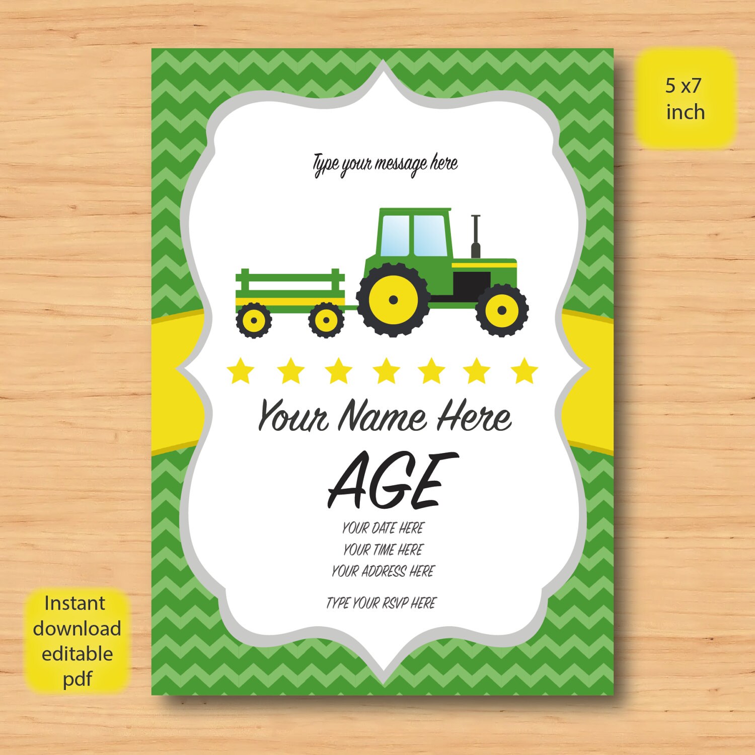 farm-tractor-birthday-invitation-self-editable-pdf-5-x-7inch-customisable-printable-birthday-party-invite-instant-download-etsy for Free Printable Birthday Invitations Pdf Farm Tractor Birthday Invitation-self EDITABLE PDF -5 X 7inch Customisable Printable Birthday Party Invite - Instant Download - Etsy for Free Printable Birthday Invitations Pdf