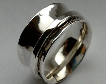 Sterling silver spinning ring