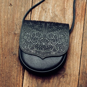 Petit sac à bandoulière en cuir véritable noir sac à bandoulière sac à main sac ethnique sac messager pour femme grand sac à main dames sac à main