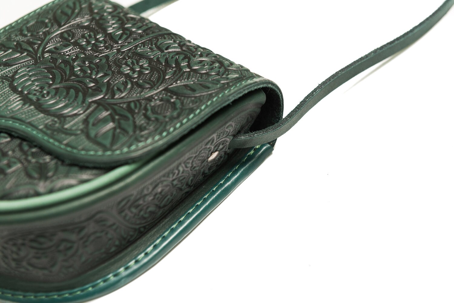 Small Green Genuine Leather Shoulder Bag Crossbody Bag Handbag Etsy