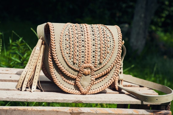 woven leather crossbody