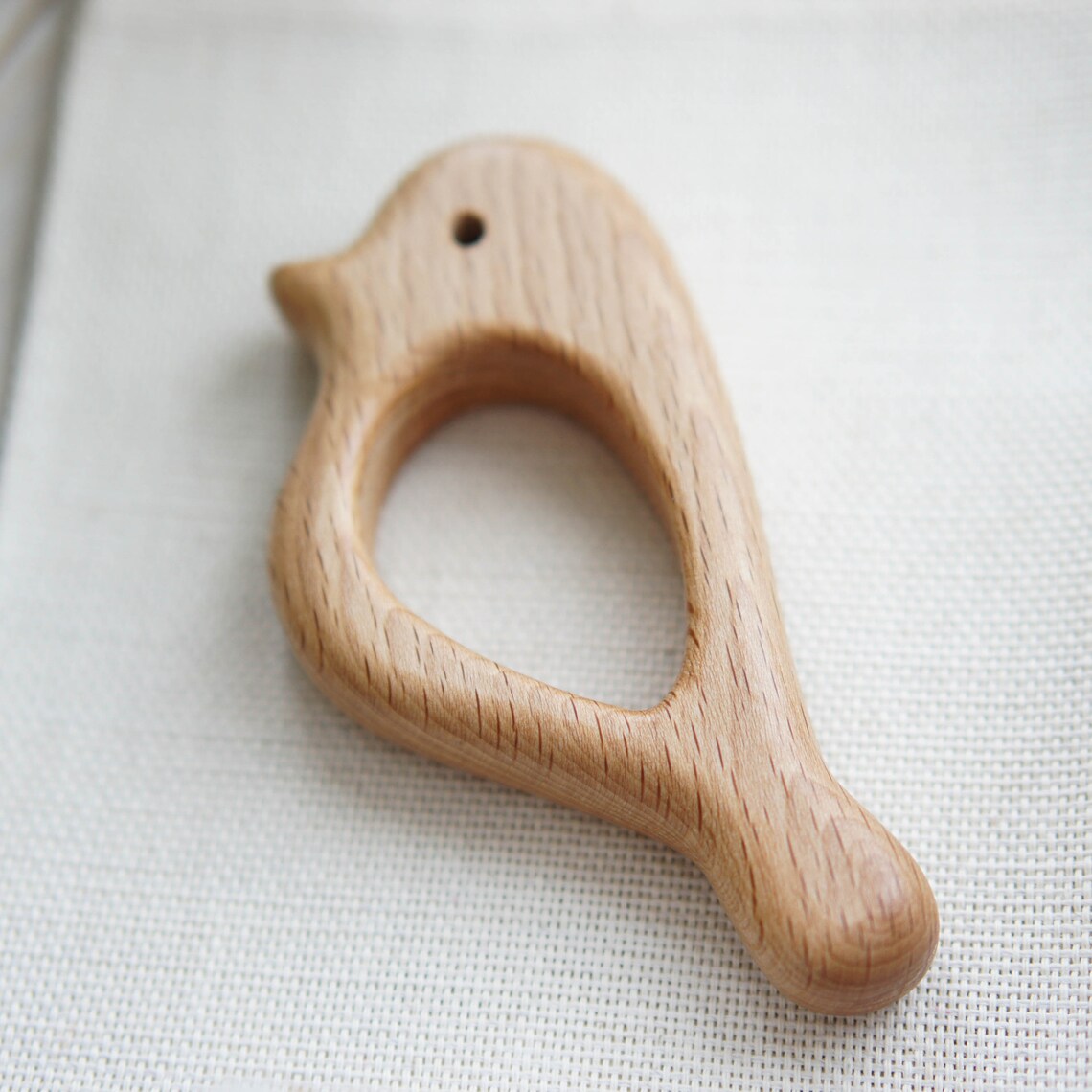 Organic Wooden Teether. Beech Teething Toy. Wooden bird Etsy