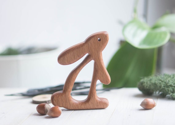 chocolate bunny teether