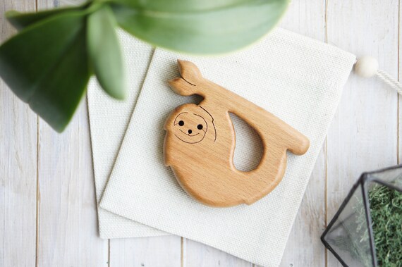 sloth teething toy
