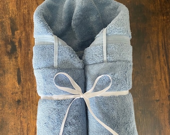 Large Solid Color Hooded Towel for Older Kids, Teens and Adults