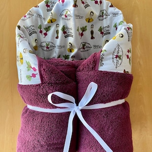 Small or Large The Office Schrute Farms Hooded Towel & Wash Cloth for Babies, Toddlers, Kids, Teens and Adults