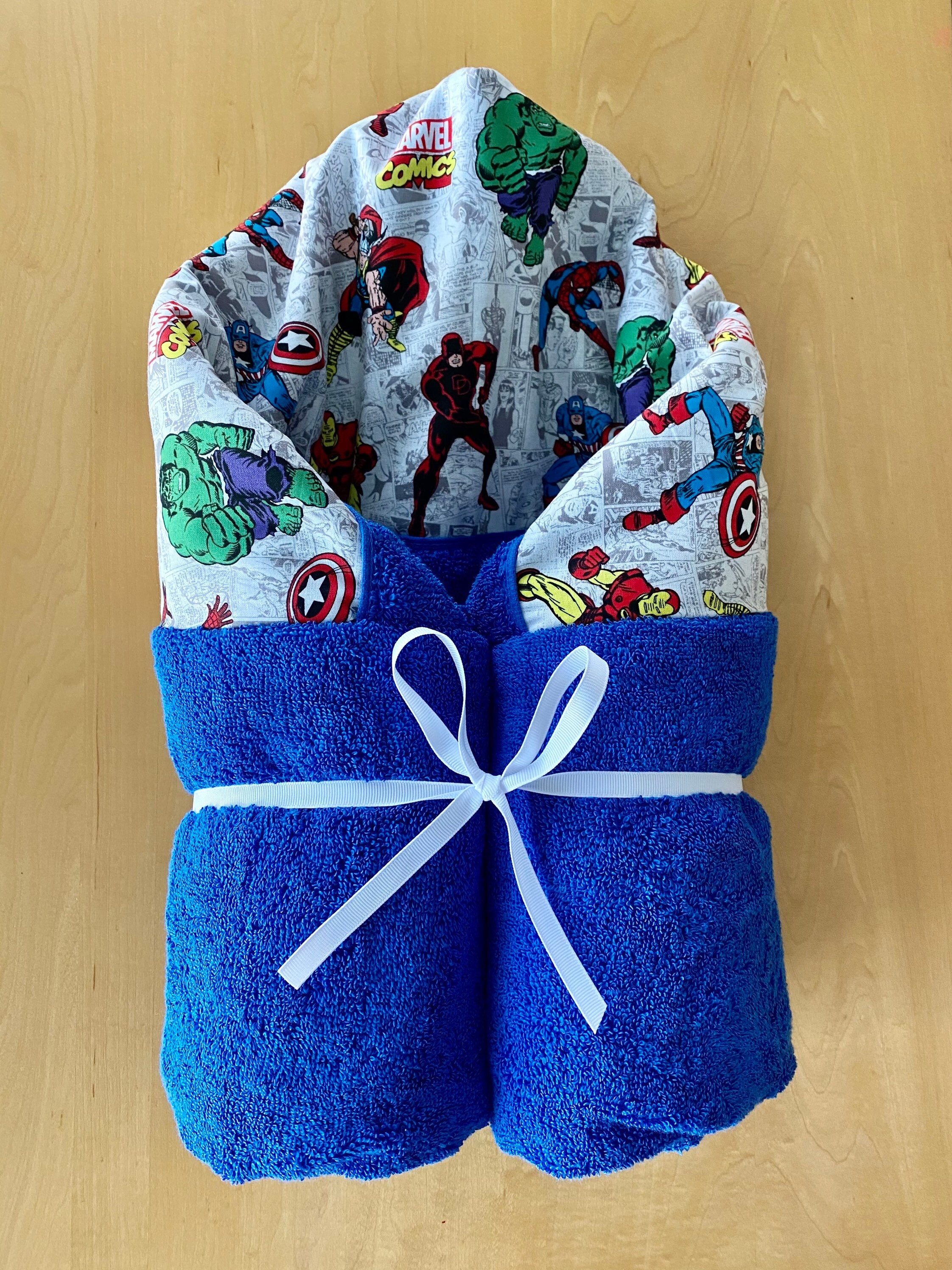 Large Avengers Marvel Hooded Towel for Older Kids Teens and Etsy