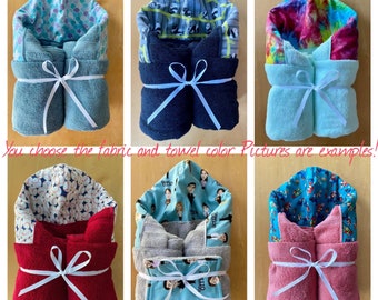 Large Custom Hooded Towel for Older Kids, Teens and Adults