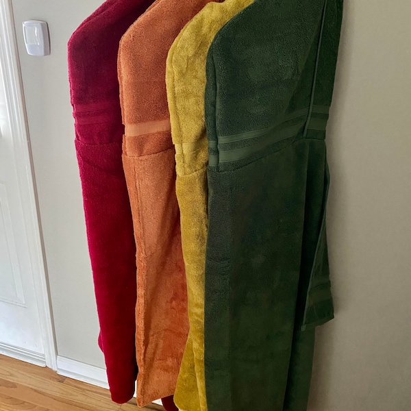 Grande serviette à capuche de couleur unie pour enfants plus âgés, adolescents et adultes