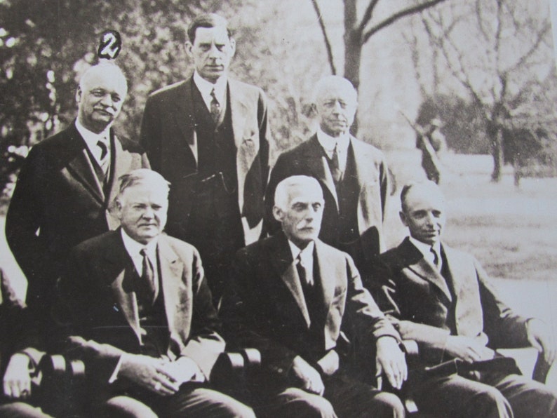 1929 Original Photo Herbert Hoover President Large Old Etsy