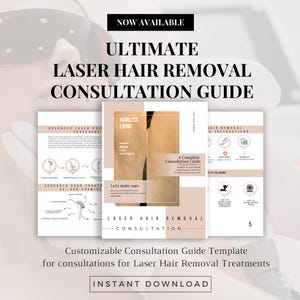 Laser Hair Removal Consultation Guide | Skincare Consultation Form | Hair Removal Treatment Plan | Instant Download