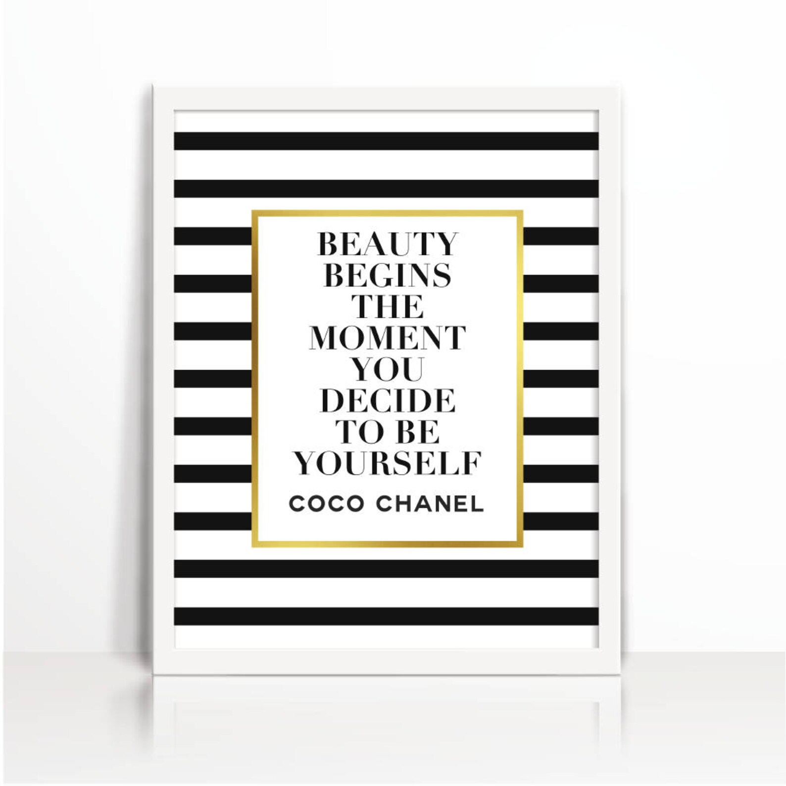 Chanel, Beauty, Coco Chanel Quote, Coco Chanel, Typography , Printables ...