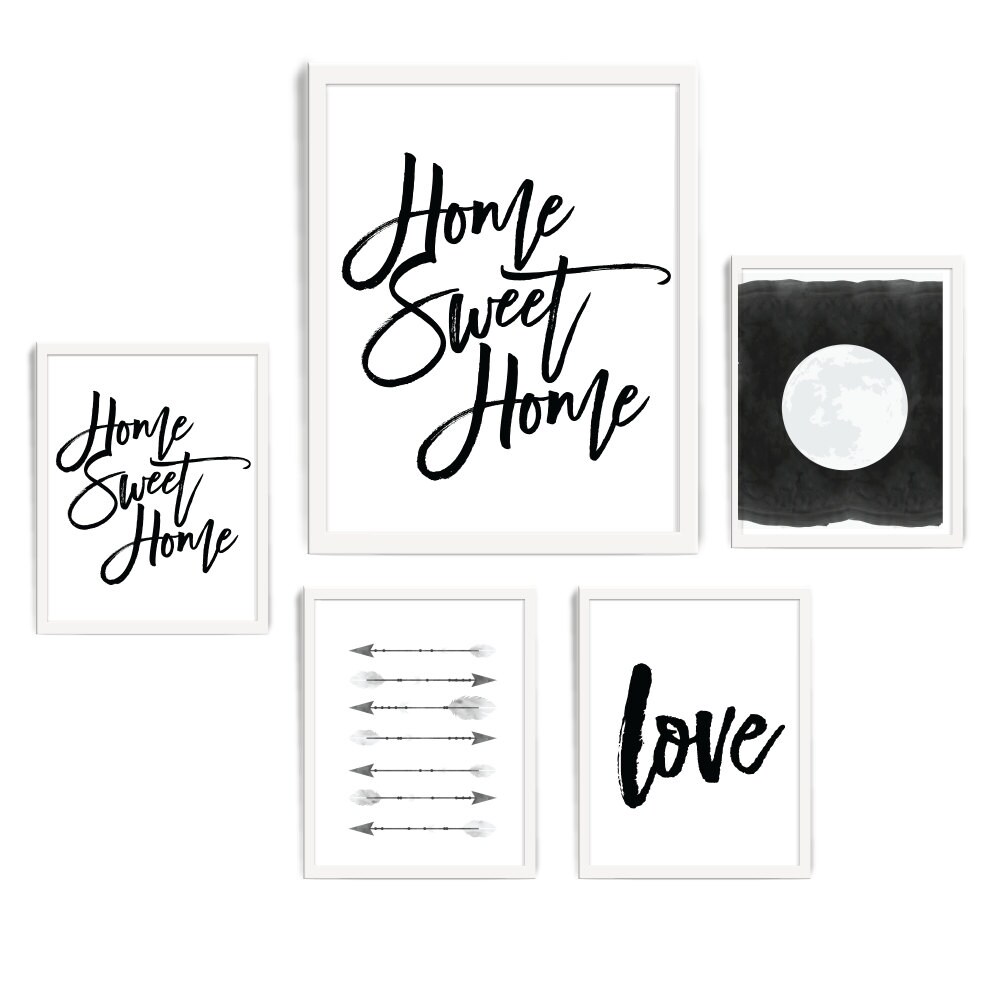 Home Sweet Home Printable, INSTANT DOWNLOAD Printable, Home Quote Decor ...