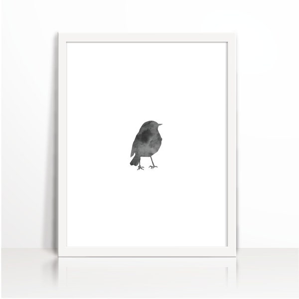 Bird Print, Nursery Animal Wall , Nursery print, Scandinavian, nursery art, Print for kids room, Newborn gift, Kids wall art, Print, Sparrow