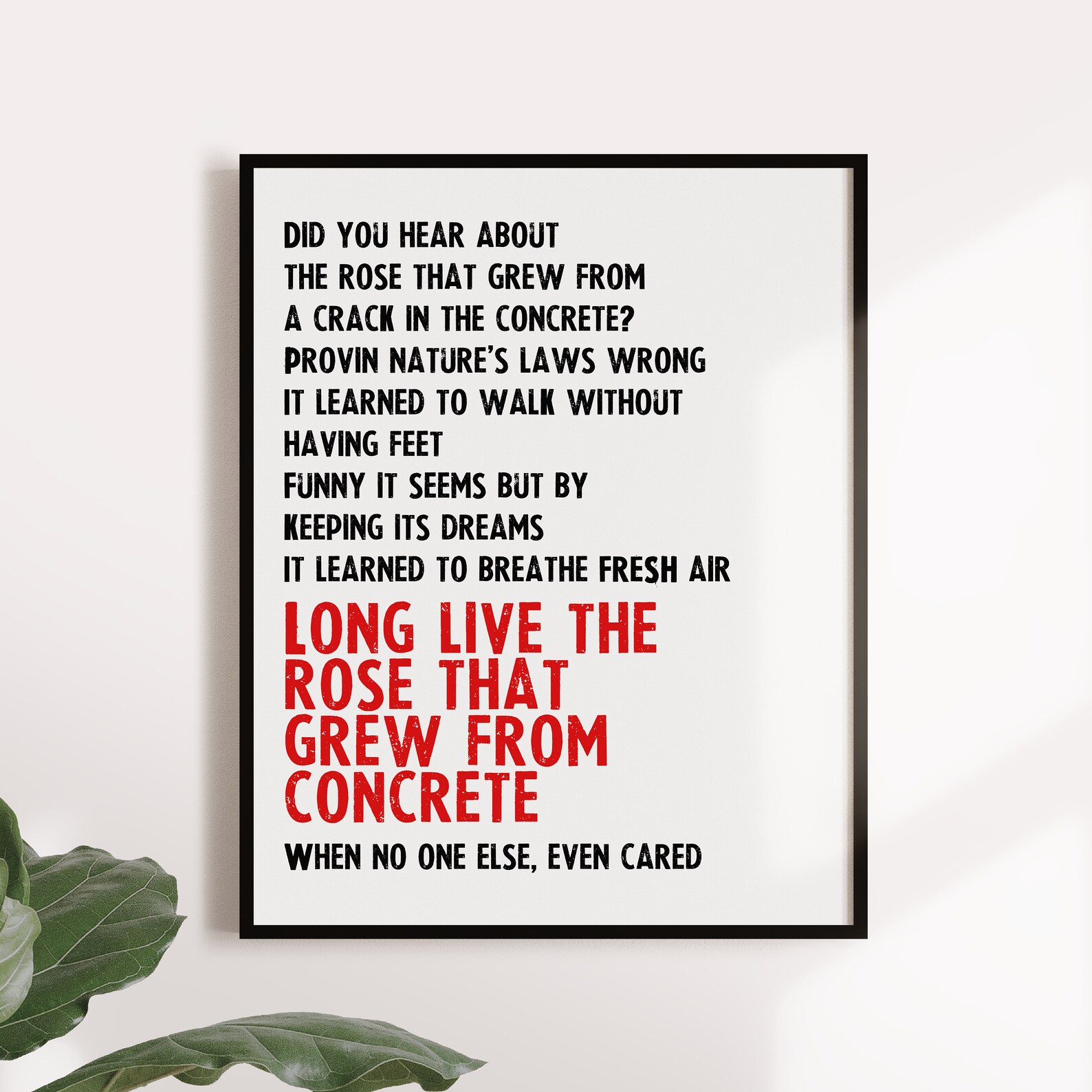 Hip Hop Printable Rap Music Hip Hop Lyrics Tupac Poster A | Etsy