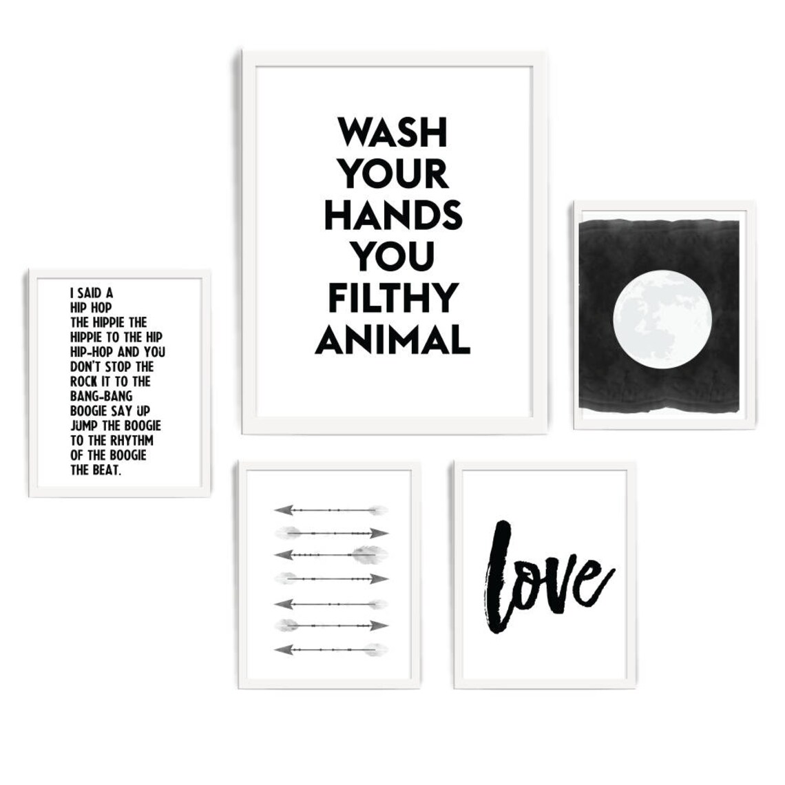 Wash Your Hands You Filthy Animal, Printable Art, Bathroom Printable