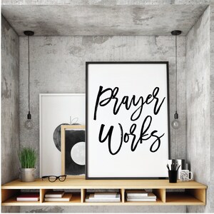 Bible verse, Prayer works, Scripture, Bible Verse Art, Christian Print, Black & white, Christian Print, Printable, Typo, Christian