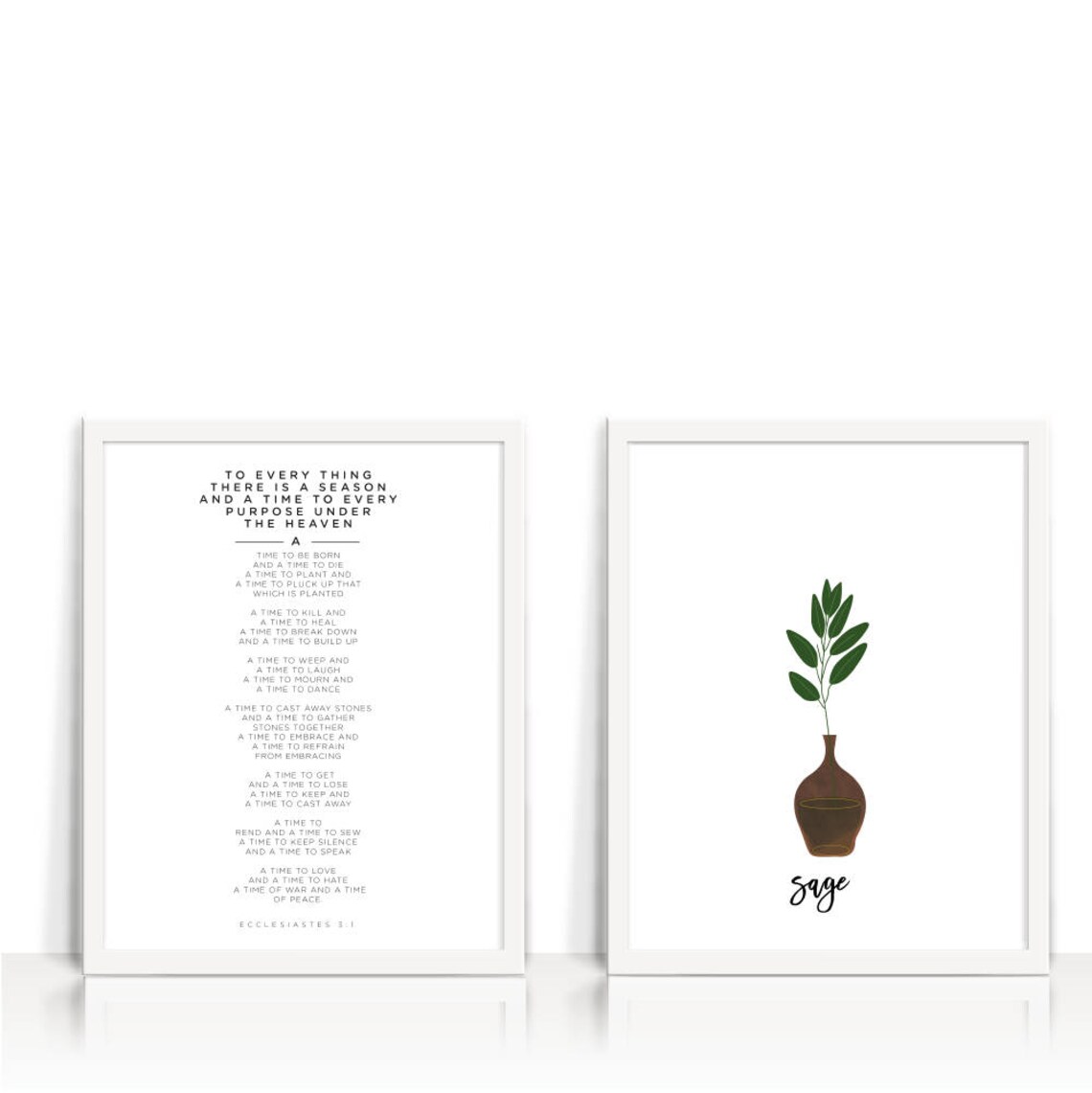 Sage Printable. Kitchen Art. Herbs Kitchen Decor. Natural | Etsy