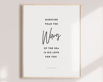 Bible art, Bible Gift, Christian Printable, Printable Scripture Decor,Psalm 943,  Bible, Printable Christian wall art, Book of Psalm,