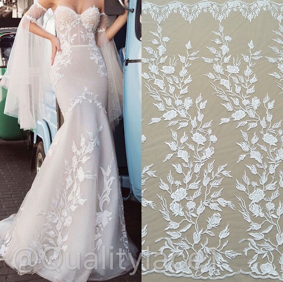 thick lace wedding dress