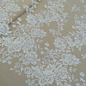 Stretch Floral Embroidery Lace Fabric Tulle Lace Fabrics Mesh DIY