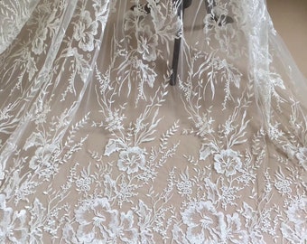 Tissu en dentelle guipure de mariée, nouvelle collection, largeur 130cm, à la mode, pour robe de mariée