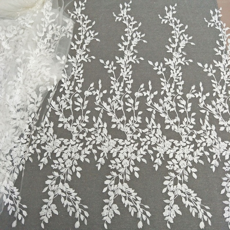 2018 New collection 3D wedding lace tulle fabric organza lace 51 inches fabric guipure lace wordwide shipping