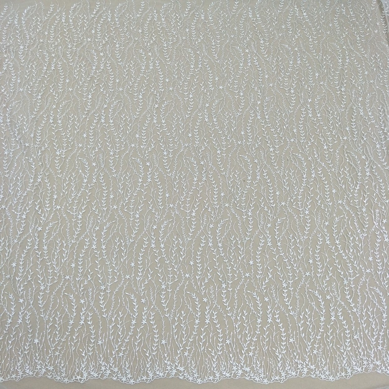 Cute Embroidery French Lace Fabric Ivory Wedding Dress Fabric Etsy