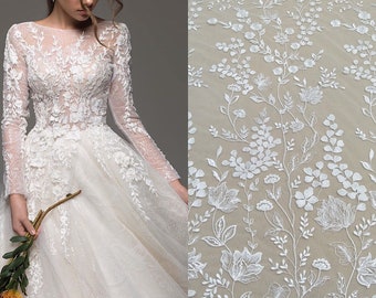 lace fabric wedding dress