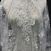 2018 New collection wedding dress fabric sequins lace 130cm width Rayon lace for gown dress