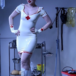 CL Design Latex Skirt  &quot; Nurse &quot;Pencilskirt Rubber